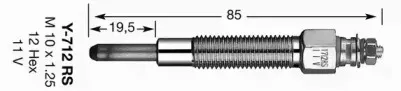 6140 NGK Свеча накаливания 6140 NGK Свеча накаливания